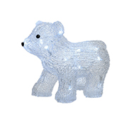 Figura oso polar LED 29x14,5x24-20l